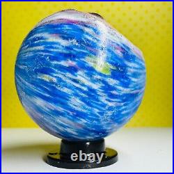 Large Antique 2.02 German Onionskin 4 Panel Lobe Blue Pink EOD Handmade Marble Large Antique 2.02 German Onionskin 4 Panel Lobe Blue Pink EOD Handmade Marble