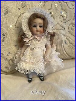 Large Antique All Bisque Kestner 7 German Doll With Sticker On Chest