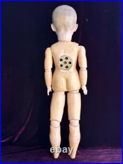 Large Antique German 23.5 Gebruder Heubach 7602 Bisque Head Character Boy Doll