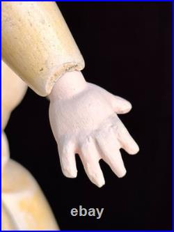 Large Antique German 23.5 Gebruder Heubach 7602 Bisque Head Character Boy Doll