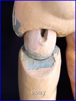 Large Antique German 23.5 Gebruder Heubach 7602 Bisque Head Character Boy Doll