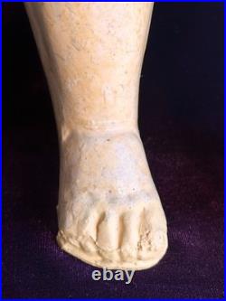 Large Antique German 23.5 Gebruder Heubach 7602 Bisque Head Character Boy Doll