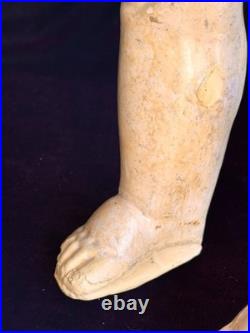 Large Antique German 23.5 Gebruder Heubach 7602 Bisque Head Character Boy Doll