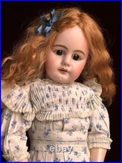 Large Antique German 28 Simon Halbig 949 Bisque Head Open Mouth Doll