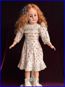 Large Antique German 28 Simon Halbig 949 Bisque Head Open Mouth Doll