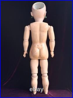 Large Antique German 28 Simon Halbig 949 Bisque Head Open Mouth Doll