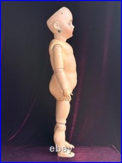 Large Antique German 28 Simon Halbig 949 Bisque Head Open Mouth Doll