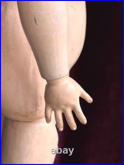 Large Antique German 28 Simon Halbig 949 Bisque Head Open Mouth Doll