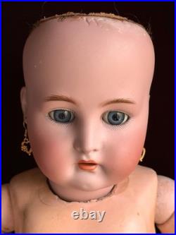 Large Antique German 28 Simon & Halbig Kammer & Reinhardt 73 Bisque Head Doll
