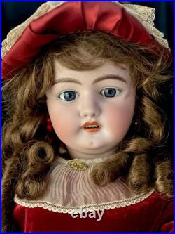 Large Antique German 32 Simon Halbig 1079 Dep Bisque Head Doll