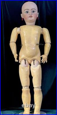 Large Antique German 32 Simon Halbig 1079 Dep Bisque Head Doll