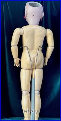Large Antique German 32 Simon Halbig 1079 Dep Bisque Head Doll