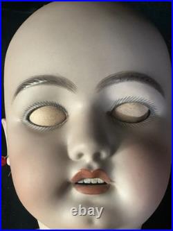 Large Antique German 32 Simon Halbig 1079 Dep Bisque Head Doll