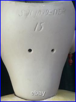Large Antique German 32 Simon Halbig 1079 Dep Bisque Head Doll