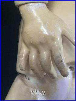 Large Antique German 32 Simon Halbig 1079 Dep Bisque Head Doll