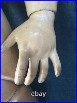 Large Antique German 32 Simon Halbig 1079 Dep Bisque Head Doll