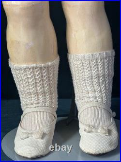 Large Antique German 32 Simon Halbig 1079 Dep Bisque Head Doll