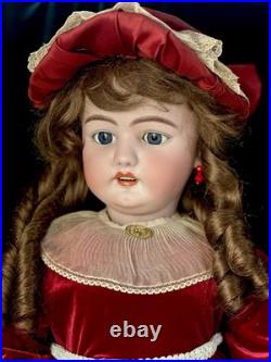 Large Antique German 32 Simon Halbig 1079 Dep Bisque Head Doll