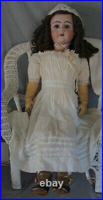 Large Antique German Doll, 32 Heinrich Handwerck, DEP, Ball Jointed Compo Body