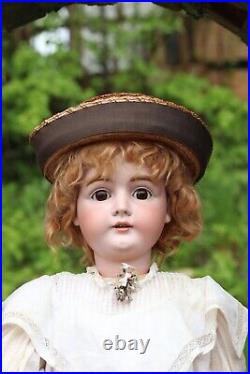 Large Antique German Doll by J. D Kestner 164, tall 34 in