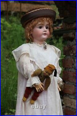 Large Antique German Doll by J. D Kestner 164, tall 34 in