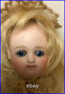 Large Antique German Early Pouty Kestner All bisque Doll, 7 1/2