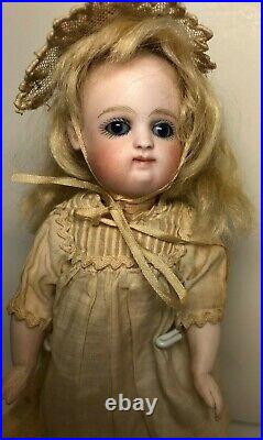 Large Antique German Early Pouty Kestner All bisque Doll, 7 1/2