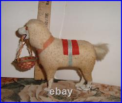 Large German DOG Candy Container Ornament Antique