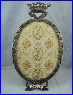 Large German Hanau 800 Silver Crown Picture Frame Antique Vereinigte Vintage Large German Hanau 800 Silver Crown Picture Frame Antique Vereinigte Vintage