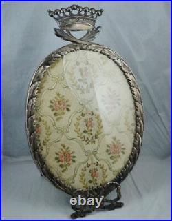 Large German Hanau 800 Silver Crown Picture Frame Antique Vereinigte Vintage Large German Hanau 800 Silver Crown Picture Frame Antique Vereinigte Vintage
