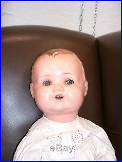 Large OLD Vintage Composition German jointed Baby doll sleepy sleeping eyes
