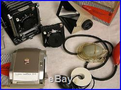 Linhof Technika And Large Lot Of Accessories Antique Vintage Camera German Made