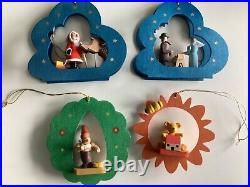 Lot (12) German ERZGEBIRGE Wood Arch & Star ORNAMENTS + 2 RICHARD GLASSER Arches