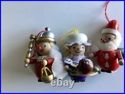 Lot (12) STEINBACH Handcrafted German Wood/Wooden Ornaments-1990s to 2015 Lot (12) STEINBACH Handcrafted German Wood/Wooden Ornaments-1990s to 2015