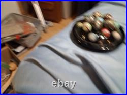 Lot 16 Vintage / Antique Marbles Mostly Handmade. German And In A Display