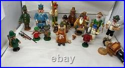 Lot 16 Vintage German Smokers Incense Burners Wood Germany Lot 16 Vintage German Smokers Incense Burners Wood Germany