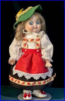 Lot Of 2 Vintage Reproduction of Antique German JDK 221 Googly Eyes 11 Dolls