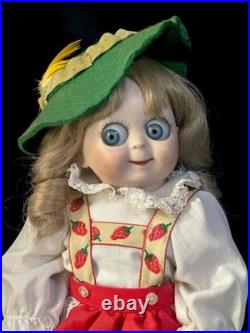 Lot Of 2 Vintage Reproduction of Antique German JDK 221 Googly Eyes 11 Dolls