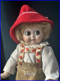 Lot Of 2 Vintage Reproduction of Antique German JDK 221 Googly Eyes 11 Dolls