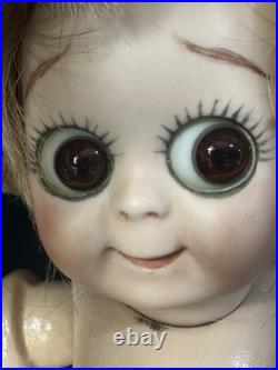 Lot Of 2 Vintage Reproduction of Antique German JDK 221 Googly Eyes 11 Dolls