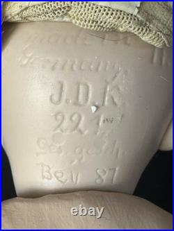 Lot Of 2 Vintage Reproduction of Antique German JDK 221 Googly Eyes 11 Dolls