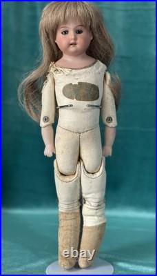 Lot Of 3 Small Antique German Bisque Head Dolls