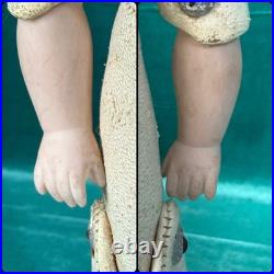 Lot Of 3 Small Antique German Bisque Head Dolls