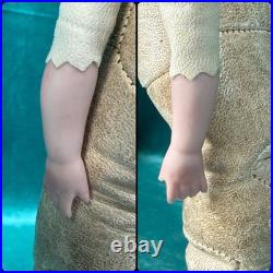 Lot Of 3 Small Antique German Bisque Head Dolls