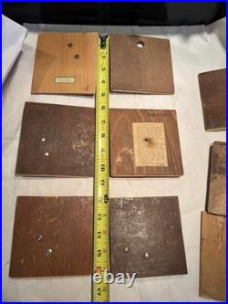 Lot Of Back Doors & Chime Gongs For Vintage/Antique German Cuckoo Clocks