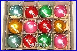 Lot Vintage Blown Glass SHOOTING STAR Mica Ball Christmas Ornaments Germany Lot Vintage Blown Glass SHOOTING STAR Mica Ball Christmas Ornaments Germany