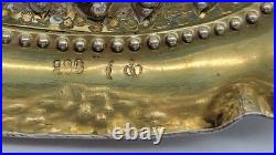 Lot of 3 Vintage GERMAN 800 SILVER SMALL EMBOSSED NUT DISHES