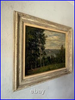 Martin Nicolaus Antique German Plein Air Landscape Oil Painting Old Vintage 1920