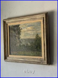 Martin Nicolaus Antique German Plein Air Landscape Oil Painting Old Vintage 1920