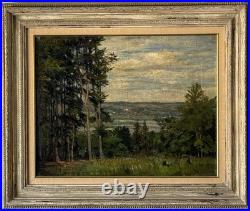 Martin Nicolaus Antique German Plein Air Landscape Oil Painting Old Vintage 1920